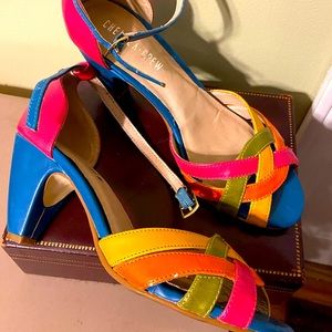 Vintage Chelsea crew multi color heels